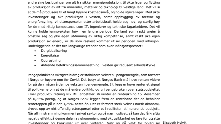 månedsrapport desember 2022