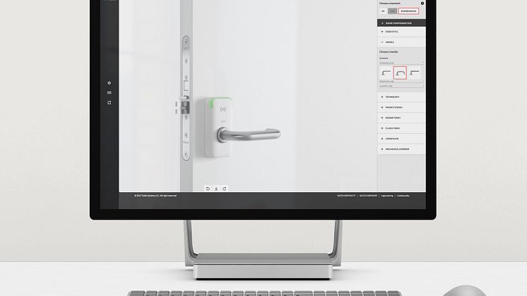 SALTO Systems lanserar online konfigurator för visualisering av design med elektroniska lås