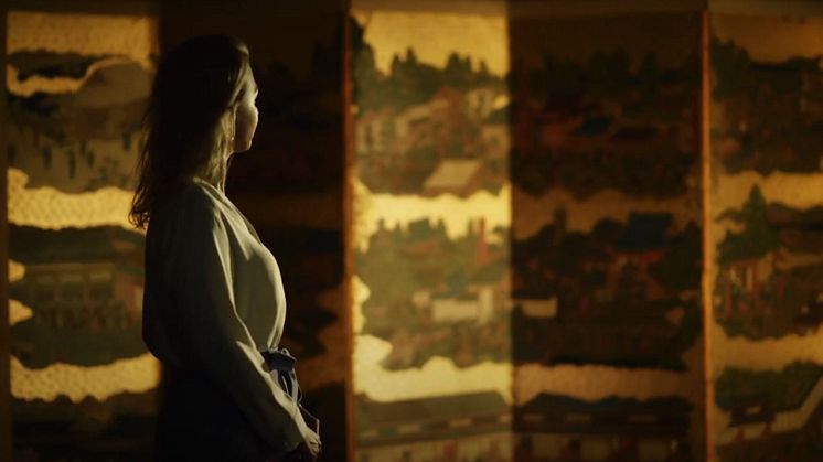 Mature Woman Exploring Sumida Hokusai Museum
