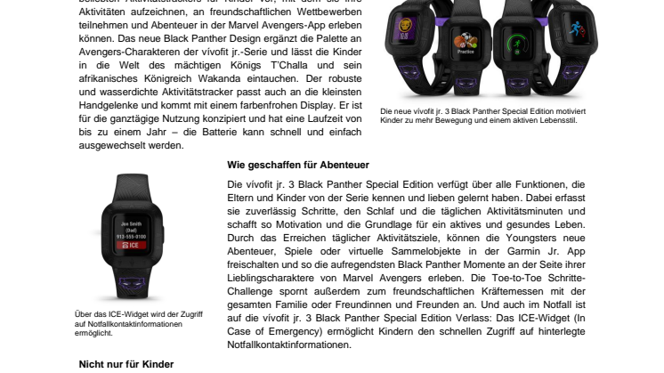 Garmin_PM_vívofit jr. 3 Black Panther