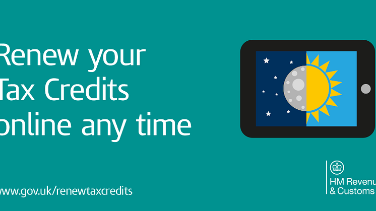 HMRC urges everyone to renew their tax credits early and online
