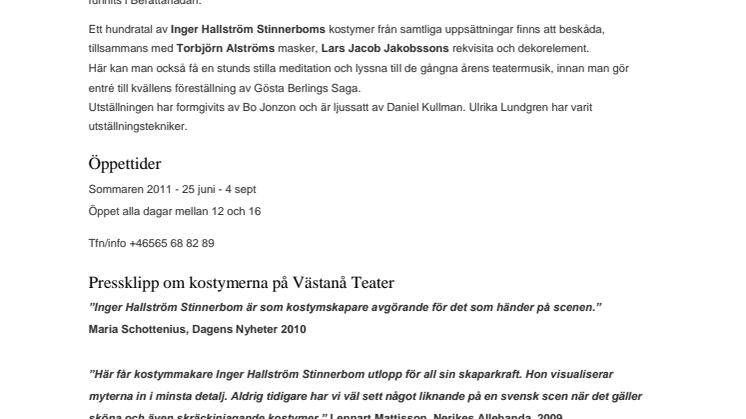 Ett måste för teater- och textilintresserade