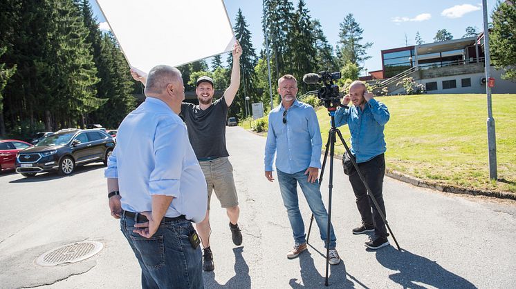 Fra pressekonferansen hvor Ford Motor Norge og forsikringsselskapet If lanserer et unikt opplæromgsprogram for unge sjåfører Ford Driving Skills for Life