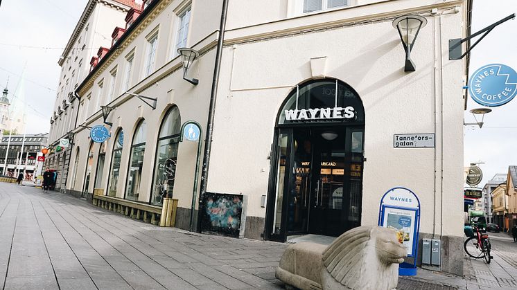 Waynes öppnar nytt kafé på Tanneforsgatan