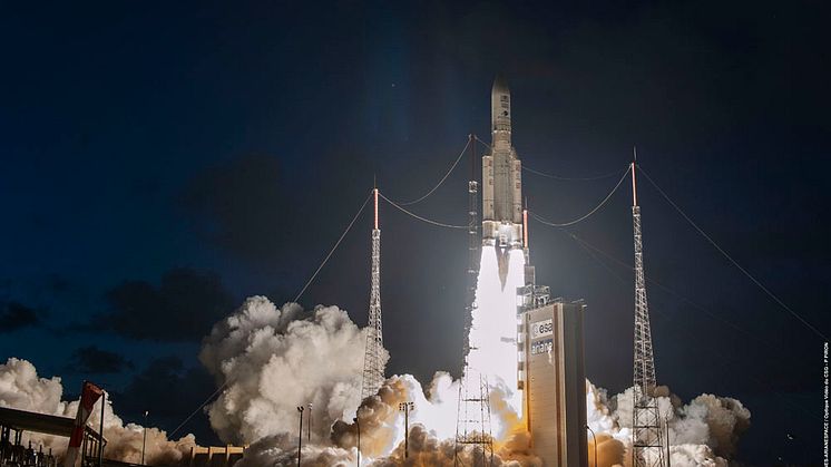 Photo credis:  ESA-CNES-ARIANESPACE / Optique vidéo du CSG / P. PIRON