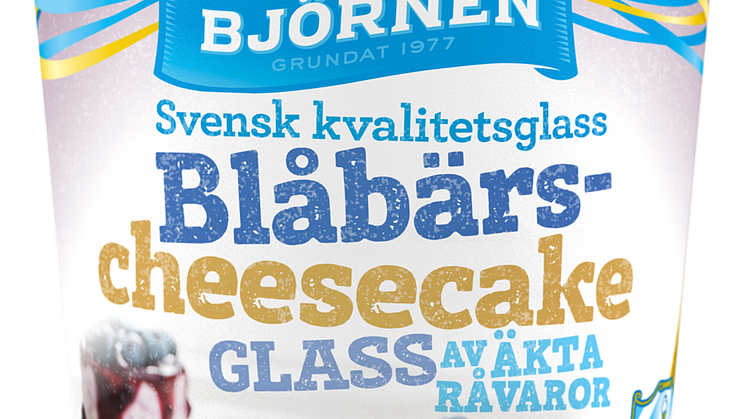 Glass Blåbärscheesecake