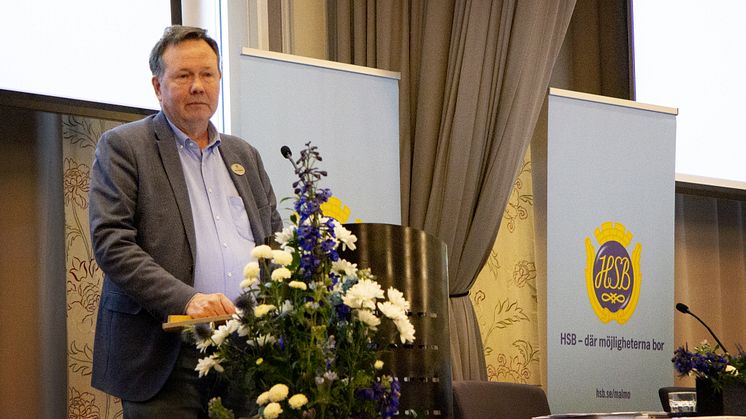 Kent Andersson, HSB Malmös styrelseordförande, inledde stämman.