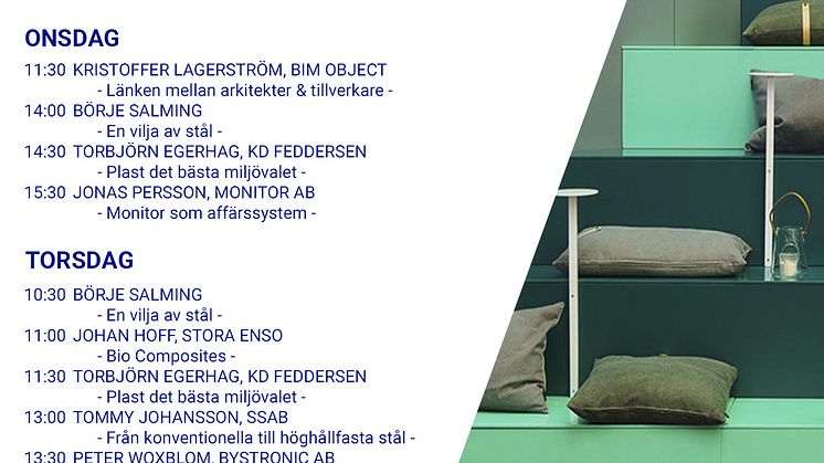 Elmia Subcontractor 2019 - Program för Welandkoncernen