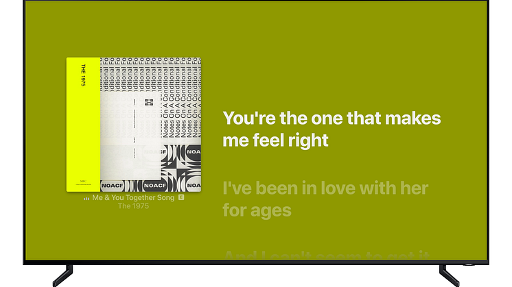 “Me & You Together Song” skriven av Adam Hann, George Daniel, Matthew Healy, och Ross MacDonald.