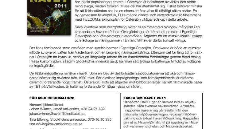 Utfiskning och syrebrist – hot mot havets biologiska mångfald