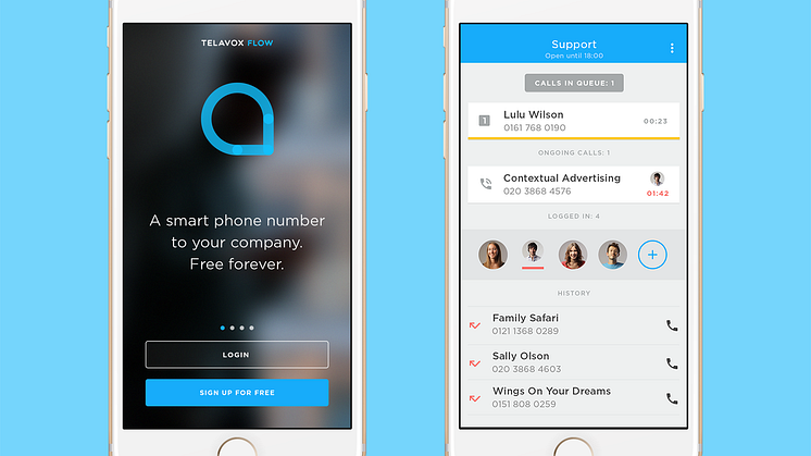 The Telavox Flow app