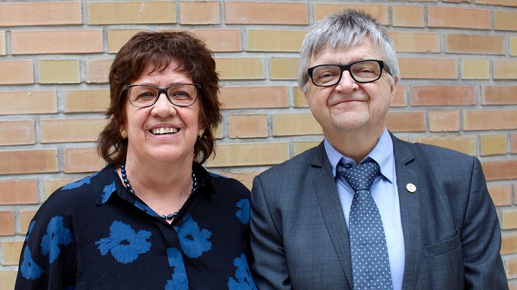 Initiativtagerene, Nina Volden og Harald Pedersen, fra Foreningen for hjerte- og lungetransplanterte