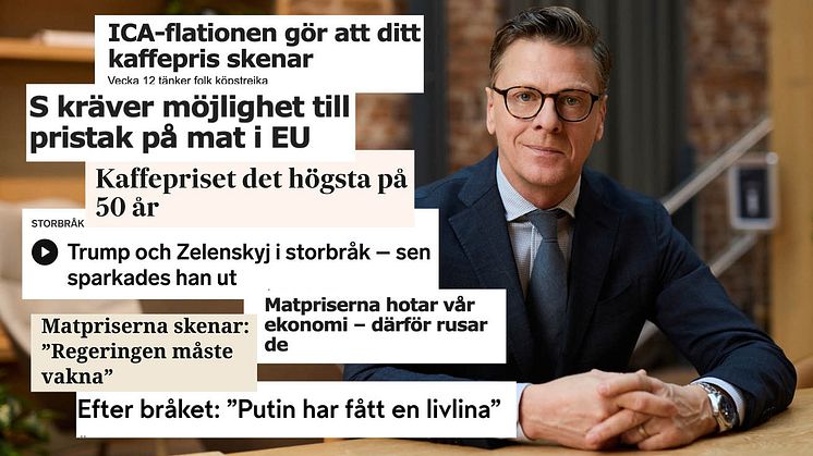 De svenska livsmedelsproducenternas kostnader fortsätter öka, och politisk matprispopulism kommer inte leda till vare sig sänkta kostnader eller billigare mat, det konstaterar Livsmedelsföretagens chefekonom Carl Eckerdal.