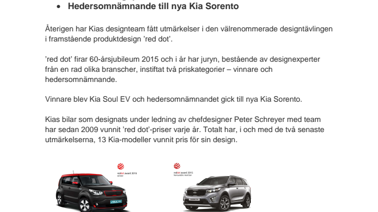 Dubbla vinster till Kia 