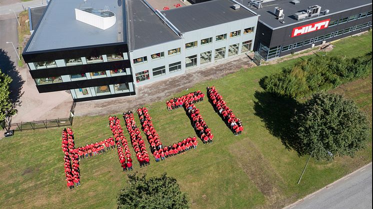 Hilti-loggan av medarbetare