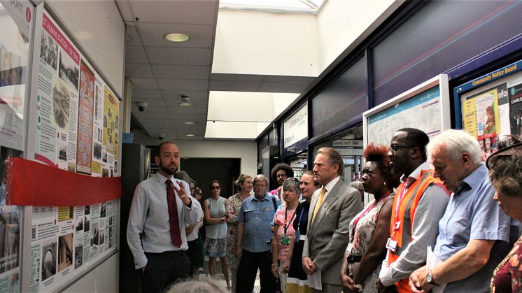 St Albans City station history panel