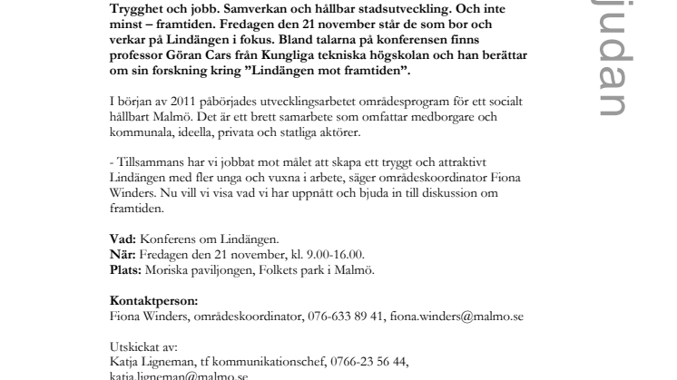 Vad händer egentligen på Lindängen?
