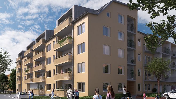 SKB bygger 45 nya kooperativa hyresrätter vid kvarteret Lillsjönäs, Bromma.