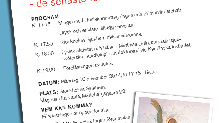 Fysisk aktivtet och hälsa - inbjudan