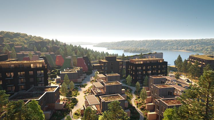 Vy över bostadsområdet Wendelstrand. 