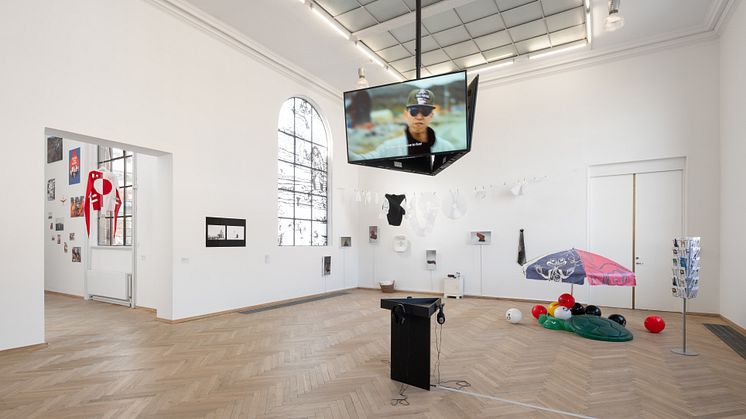 Installation view, New Red Order Presents: One if by Land, Two if by Sea. Kunsthal Charlottenborg, 2022,