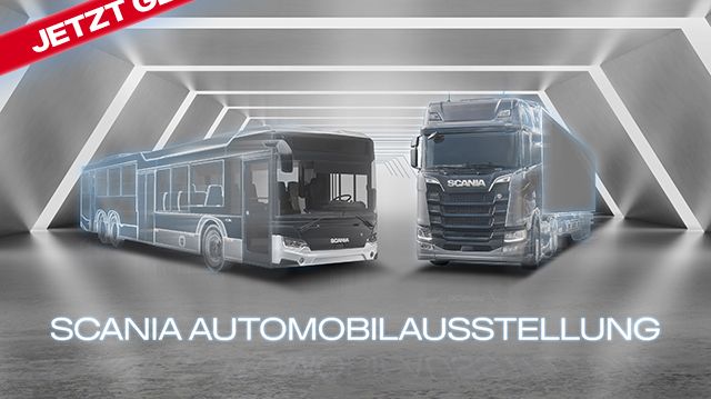 Die virtuelle Scania Automobilausstellung ist eröffnet und lädt bis 25. Oktober 2020 zu einem spannenden Webevent.