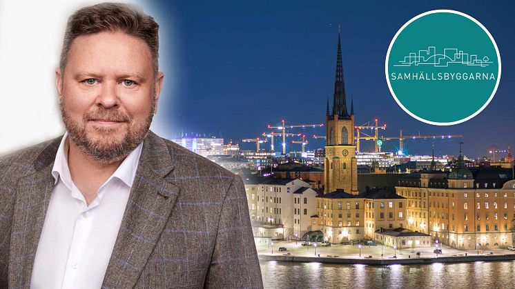 Per Ankersjö, ny styrelseledamot i Samhällsbyggarna region Storstockholm. Montage. Foto: Micael Widell/Pexels, A Beautiful Soup.