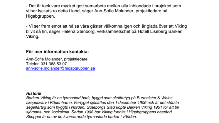 Nyrenoverad Viking återvänder
