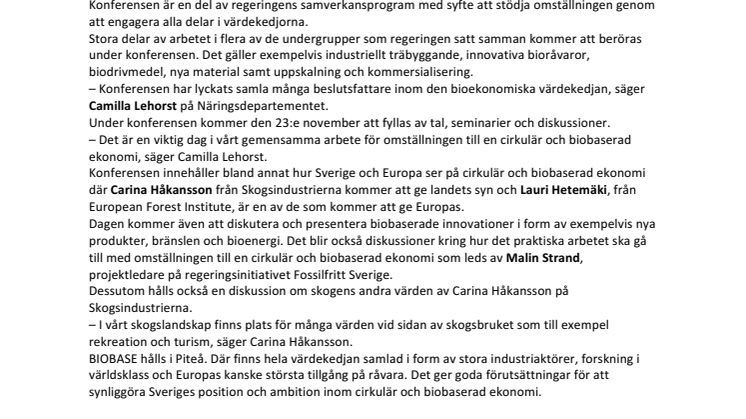 ”BIOBASE är ett fantastiskt initiativ”