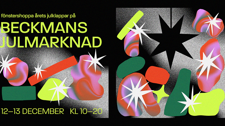 Beckmans julmarknad 2020 > fönstershopping & utlämning 12-13 december