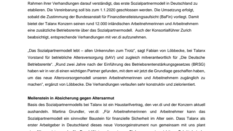 Die Deutsche Betriebsrente kommt: Ver.di wird Sozialpartner 