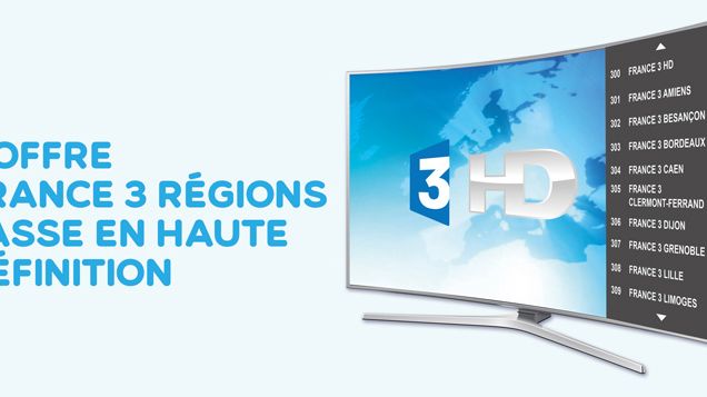 L’offre France 3 Régions passe en Haute Définition sur FRANSAT