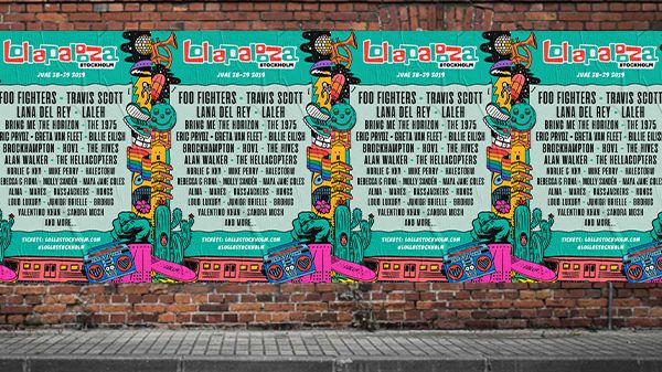 Artister klara till Lollapalooza Stockholm 28-29 juni. (Full lineup-poster bifogad för nedladdning längst ned)