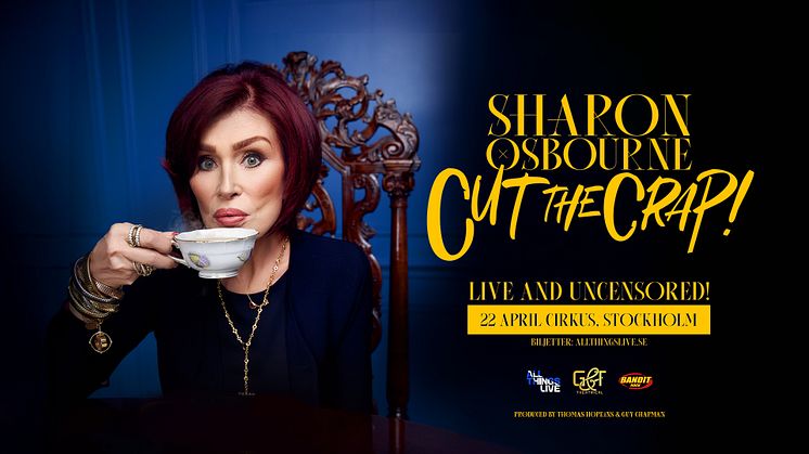 Sharon Osbourne kommer till Sverige med ny liveshow!