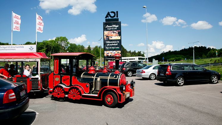 Tågtur i nya Hovås