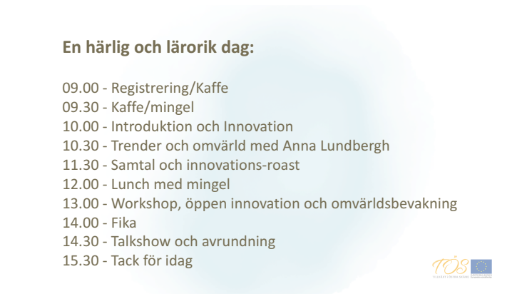 Innovationsseminarie, tema omvärldsbevakning