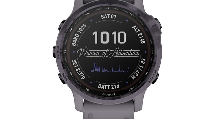 fenix 6S Pro Solar Dunkelgrau / Lila 