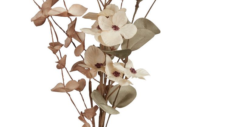 Kunstig blomst LAUST H38cm grå