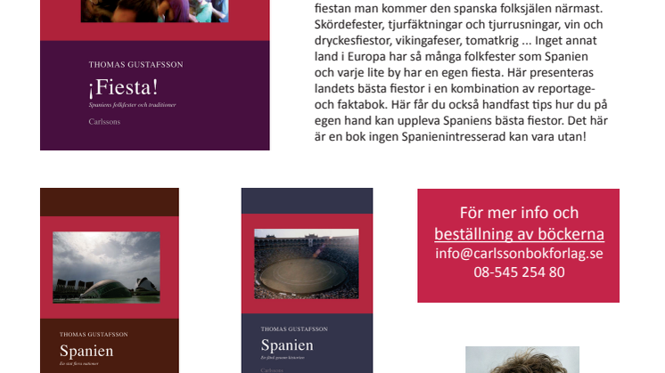 Böckerna i Spanien-serien av Thomas Gustafsson
