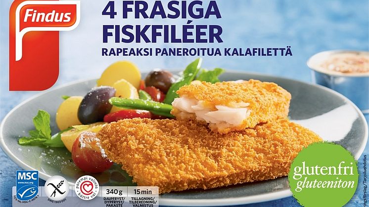 Glutenfrie fiskefileter fra Findus