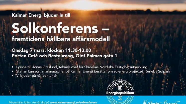 Solkonferens – framtidens hållbara affärsmodell