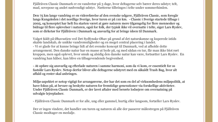 Fjällräven Classic Danmark 2014