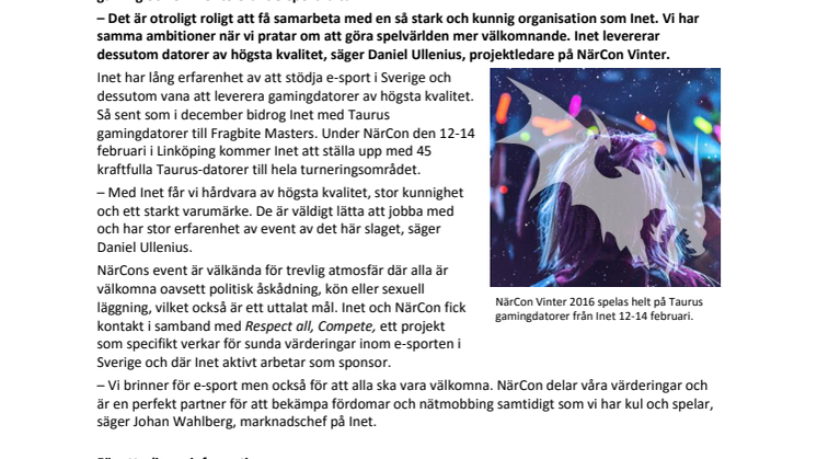 NärCon väljer Taurus