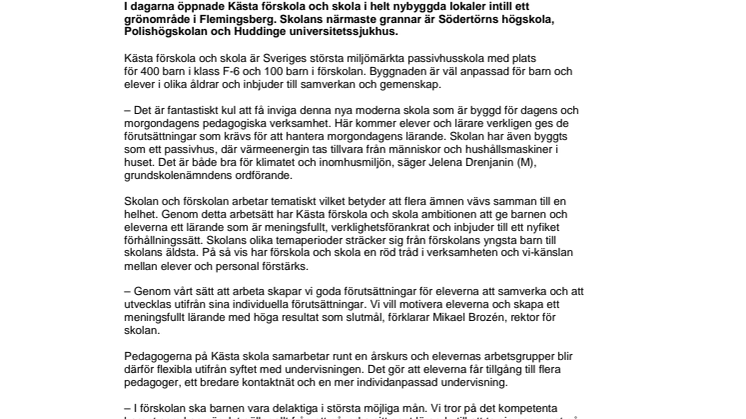 Framtidens förskola och skola
