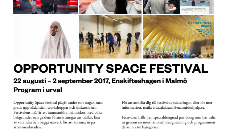 Opportunity Space Festival är platsen för nya möten och jobbmöjligheter