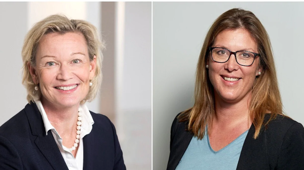 Carina Olson, vd och koncernchef, och Sara Banegas, verksamhetschef och distriktsläkare, Ekerö vårdcentral, Praktikertjänst.