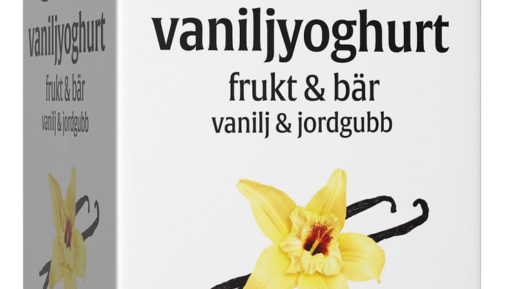 BARA vaniljyoghurt vanilj och jordgubb