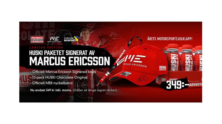 ​Årets julklapp från Huski genom nytt samarbete med Svensk Bilsport