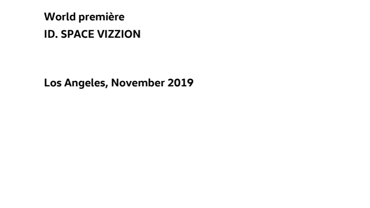 Verdenspremiere – ID. SPACE VIZZION