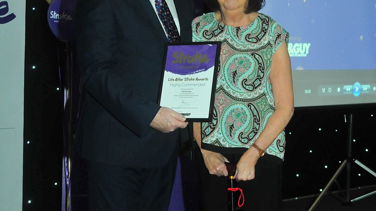 ​Whickham stroke survivor receives regional recognition